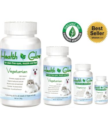 Health & Glow Organic Eye Cleaner for Dogs - 60g Tear-Stained Remover & Tearing Stone Solution for Watery Eyes & Discoloration - Buy Online on GoSupps.com