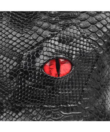 DND Dice Bag with Pockets - Large Bag with Black Dragon Scales & Glass Dragon Eye - Perfect for Rogues & Knaves - Buy Online on GoSupps.com