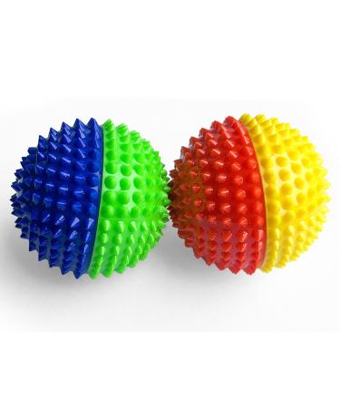 2x DBT skills hedgehog ball |Magnetic high stress acupressure ball |For stress relief or massage |against tension and for more mobility and concentration (4 colors) 4 colors 47 mm