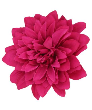 Fascinator / Fascinator with flower chrysanthemum fuchsia