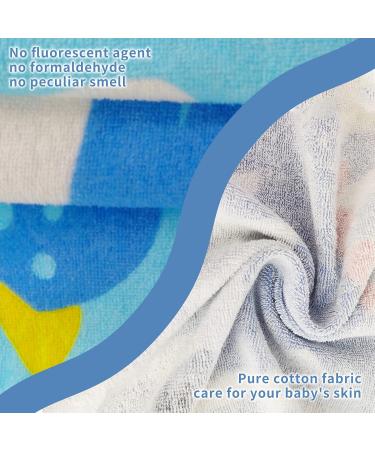 Supgomax Kids Hooded Bathing Poncho - Cartoon Dinosaur Towel for Beach Swimming & Shower | Absorbent Baby Hooded Beach Towels - Buy Online on GoSupps.com