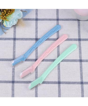 SOLUSTRE Facial Shaver Set - 3PCS Safety Eyebrow Razor & Hair Trimmer for Precision Facial Hair Removal - Ideal for Lips & Eyebrows - International Shipping Available - Buy Online on GoSupps.com