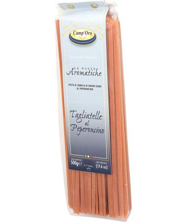 Camp'Oro Le Aromatiche Red Chili Pepper Tagliatelle Italian Pasta - 17.6 Ounce - Buy Online on GoSupps.com