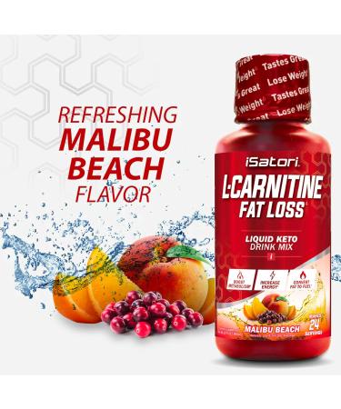 iSatori L-Carnitine 1500 Liquid L-Carnitine with Acetyl L-Carnitine Mixed Berry Flavor (24 Servings) & Malibu Beach Flavor (24 Servings) - Buy Online on GoSupps.com