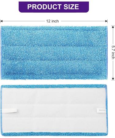 8 Pack Reusable Microfiber Mop Pads for Swiffer Wet Jet - Washable Refills for Wet & Dry Use - Durable Home/Office Cleaning Tools (Blue) - Buy Online on GoSupps.com
