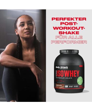 Body Attack Extreme ISO Whey Protein Isolate - Banana Flavor 2 x 1.8 kg Gluten-Free Low Fat 90.6% Protein from 100% Irish Pasture Milk - Buy Online on GoSupps.com