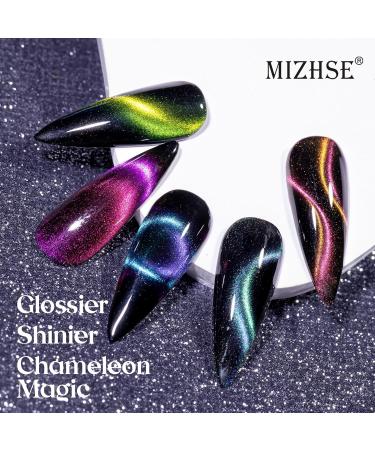 MIZHSE 8 Colors 9D Cat Eye Gel Nail Polish - Magnetic Gel Polish Kit | Galaxy Chameleon Effect for Stunning Nail Art | Soak Off Manicure & Perfect Gift for Ladies - Buy Online on GoSupps.com