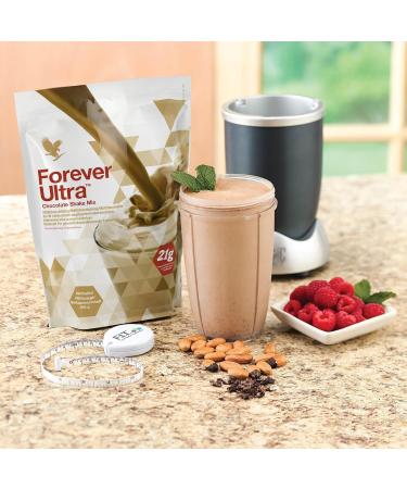 Forever Ultra Chocolate Protein Shake | 21g Soy Protein | Gluten-Free Preservative-Free Meal Replacement Powder | 16 Portions 405g - Buy Now! - Buy Online on GoSupps.com