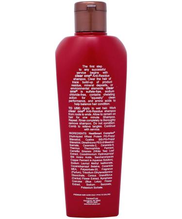 Thermafuse Clear One Anti Residue Shampoo 10oz - Best International Shipping | Clean Revitalize & Refresh Hair - Buy Online on GoSupps.com