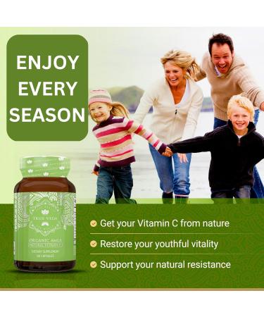 True Veda Organic Amla Powder Capsules | Amla Powder Organic Vitamin C | Indian Gooseberry Natural Extract Whole Food Amalaki Supplement 60 Count (Pack of 1) - Buy Online on GoSupps.com