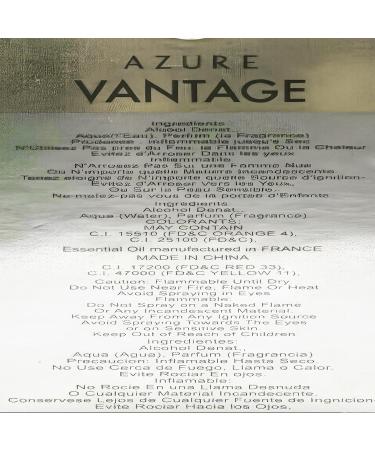 Men's Cologne Eau De Toilette EDT Spray Azure Vantage Intense 3.4 Fluid Ounce Azure Vantage Intense 3.4 Fl Oz (Pack of 1) - Buy Online on GoSupps.com