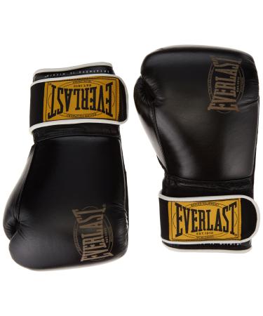 Everlast Unisex Adult Boxing Gloves 1910 Classic Training Gloves Black 16oz