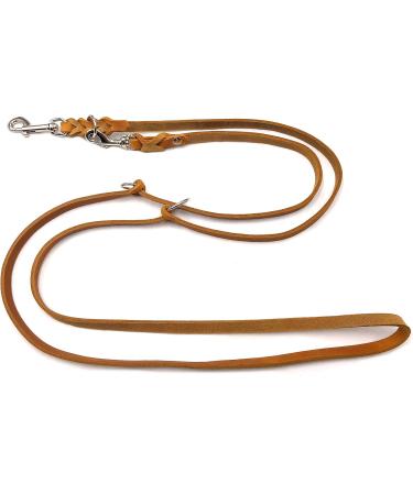 Premium Double Linen Dog Liner for Small & Large Dogs - Adjustable 5m x 12mm Cognac - Buy Online on GoSupps.com