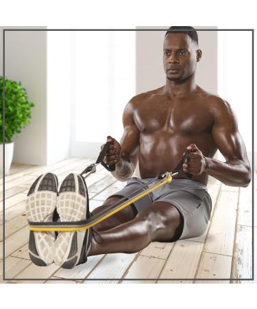 Econofitness Adjustable Resistance Fitness Kit with 3 Adjustable-Resistance Exercise Bands Handles and Ankle Straps Workout Bands for at-Home Fitness Strength Training and Physical Therapy - Buy Online on GoSupps.com