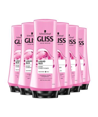 Schwarzkopf Gliss Liquid Silk Gloss Conditioner 200 ml 6 pieces