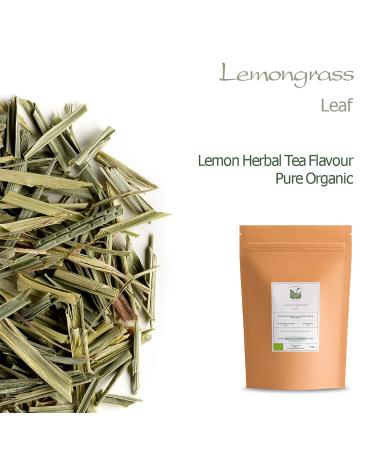 Organic Lemongrass Tea | 100g Dried Herbal Citronella | Premium Quality Herbal Tea for International Shipping - Buy Online on GoSupps.com