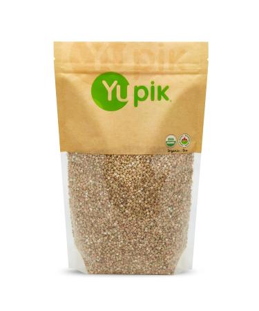 Yupik Organic White Buckwheat Hulled 1 kg Gluten-Free Non-GMO Kosher Vegan Whole Raw Groats Kasha Wheat-Free Salt-Free Plant-Based Protein Source of Fiber Ideal for Baking & Cooking 1 kg (Pack of 1)