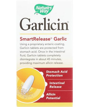 Nature's Way Garlicin Cardio Odor-Free 60 Tablets - Heart Health Supplement - Buy Online on GoSupps.com