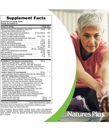 NaturesPlus AgeLoss REJUVABOLIC - 90 Bi-Layered Tablets - Resveratrol Anti-Aging Complex - Vegetarian Gluten Free - 30 Servings - Buy Online on GoSupps.com