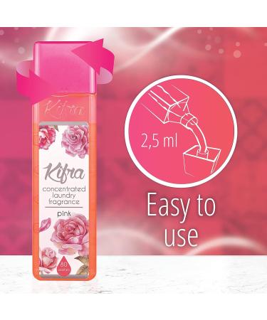 KIFRA PINK Concentrated Laundry Fragrance 200ml - Long Lasting Scent for 80 Washes - Buy Online on GoSupps.com