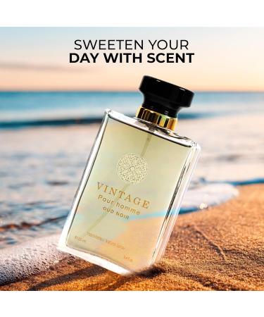 Vintage Oud Men's Cologne Timeless Scent with a Modern Twist Perfume for Men Eau de Toilette 100ML for All Skin Vintage Oud 3.4 Fl Oz (Pack of 2) - Buy Online on GoSupps.com