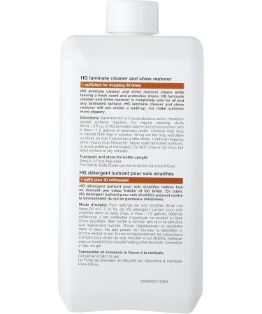 HG Laminate Gloss Cleaner 1L - Cleans and Shines All Types of Laminate Floors - Safe for Regular Use - Fresh-smelling - Buy Online on GoSupps.com