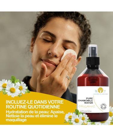 B.O.T cosmetic & wellness BIO Organic Roman chamomile water. Chamomile Water Sensitive Skin Care (Face & Body) Baby Hair & Home. 100% natural and pure facial tonic - 500 ml - Buy Online on GoSupps.com
