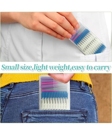 Llmsix Interdental Brushes 250 Portable Silicone Dental Floss Sticks with Storage Box | 5 Colors for Effective Tooth Cleaning - Buy Online on GoSupps.com