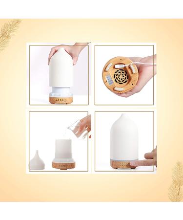 VIVITEST Ceramic DiffuseStone Essential Oil Diffuser - 100ML Ultrasonic Aromatherapy Diffuser - Buy Online on GoSupps.com
