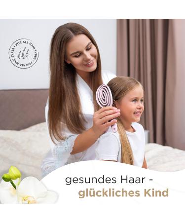 Fabcare Organic Hairbrush - Wild Boar Bristles Round Detangler Brush for All Hair Types | Pink - Includes Ebook Professional Hair Care - Buy Online on GoSupps.com