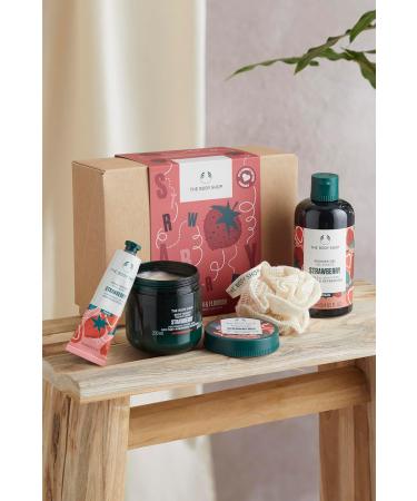Buy The Body Shop Nourish & Flourish Strawberry Body Care Gift Set | Vegan 4-Piece Gift Set - International Shipping Available - Buy Online on GoSupps.com