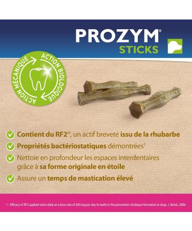 PROZYM RF2 Pack 2x12Sticks - Special Natural Dental Hygiene - Recommended by Veterinarians - Vegan Formula for Dogs - 24 Stickcks (+25kg) - Buy Online on GoSupps.com