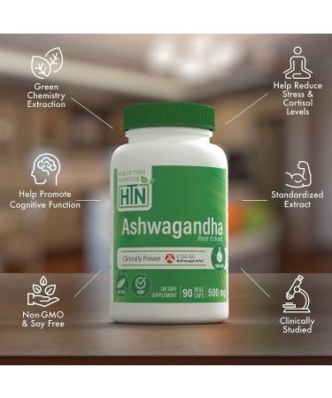 High Potency Organic Ashwagandha 500mg Pure KSM66 - 90 Vegecaps (Clinically Proven) - Buy Online on GoSupps.com
