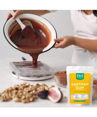 Xanthan Gum (1lb /454g /16oz) by Elo's Premium| Packaged In Canada| 100% All-Natural Thickener Stabilizer Binding Agent| Non-GMO Organic Vegan Non-MSG & Keto| Food Grade Xanthan Gum Thickener for Soups Sauces Smoothies Shakes & more - Buy Online on GoSupps.com