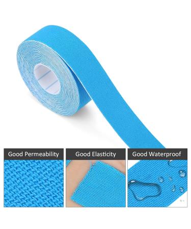 Buy 2Roll Athletic Muscle Tape - Elastic Cotton Compression Tape for Injury Recovery & Strain Relief (Blue) - International Shipping Available - Buy Online on GoSupps.com