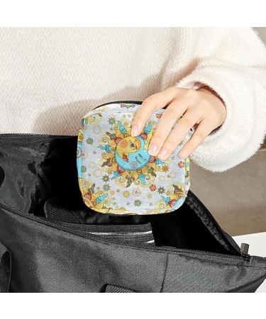 Buy Women's Bonds Storage Pocket Stillpad Waller - Abstract Art Sun Portable Period Kit Bag for Girls | International Shipping Available - Buy Online on GoSupps.com