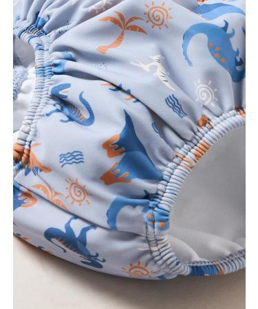 Playshoes Unisex Kids UV Protection Diaper Pants Swim Trunks - Dino Allover Sizes 86/92 | International Shipping Available - Buy Online on GoSupps.com