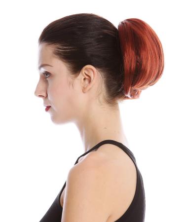 WIG ME UP - 909AB-V-350 Hairpiece bun bun braid ponytail short straight voluminous red copper copper red (350)