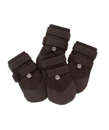 Ultra Paws Durable Dog Paw Protector|Dog Boots|Dog Shoes|Black Light Duty Heat, Water Resistant Dog Booties for hot Pavement for XL Dogs (Size 11) Black Size 11 (XL)