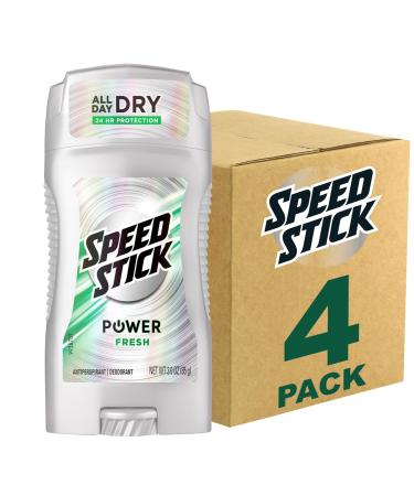 Speed Stick Men's Deodorant Fresh 3 Ounce 4 Pack 3 Ounce (Pack of 4) Fresh