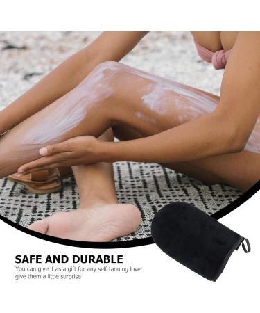 minkissy Kit 3 Moufles Applicateurs Autobronzant sans Doigts Petite et Grosse Taille Peluche Noire Doublure Imperm able pour Application Lotion Autobronzante Visage et Dos - Buy Online on GoSupps.com