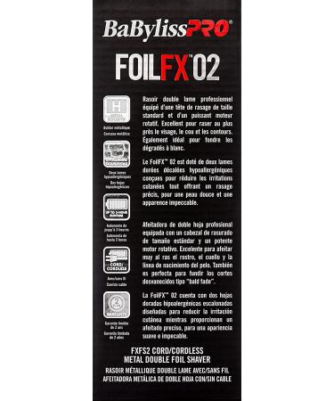 BabylissPRO FX Double Foil Shaver - Professional Grade Shaving Experience - Buy Online on GoSupps.com