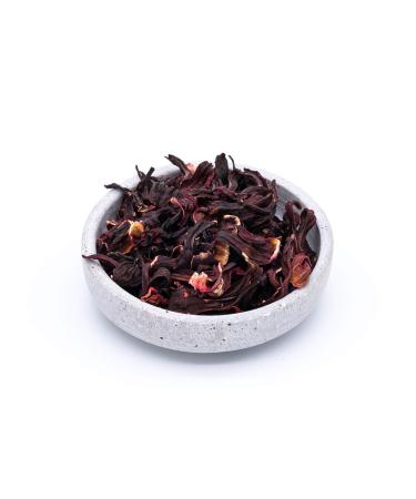 Organic Hibiscus Flowers 1kg Whole Leafs Sun-Dried Ideal for Hibiscus Tea Vegan Raw-Food