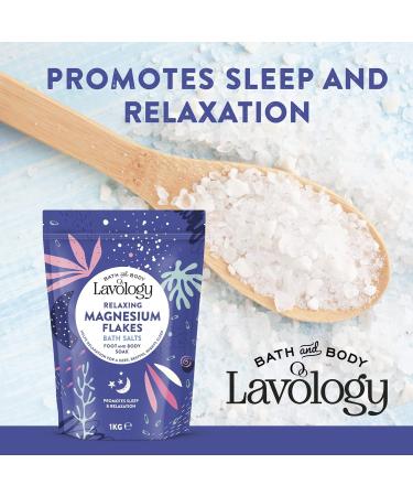 Lavology Flocons de magn sium - Tous les ingr dients naturels - Sels de bain apaisants et relaxants - 1kg x4 - Buy Online on GoSupps.com