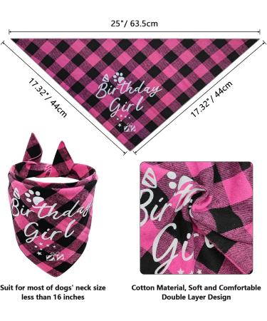 Dog Birthday Party Supplies LMSHOWOWO Dog Birthday Bandana Girl with Dog Birthday Hat Bow Tie Sticky Number Tutu Skirt Outfit LETS PAWTY Balloon Dog Birthday Banner Cake Toy for Dogs Pet (Pink) - Buy Online on GoSupps.com