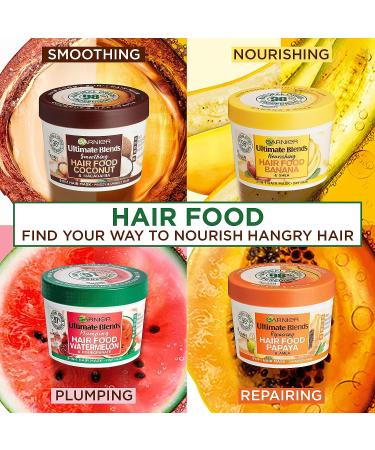 Garnier Ultimate Blends Hair Food Banana 3-in-1 Dry Hair Mask 390ml - Nourishing Treatment - Buy Online on GoSupps.com