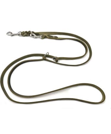 Adjustable Dog Liner for Small & Large Dogs - 2m Olive Green | Durable Double Linen Leash - Buy Online on GoSupps.com
