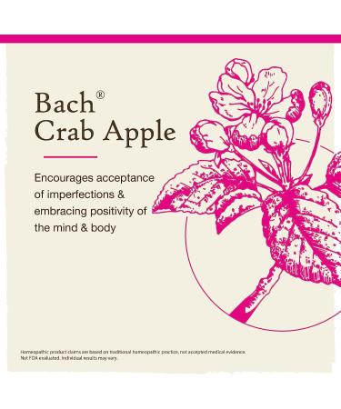 Bach Original Flower Remedies Crab Apple 20mL: Natural Homeopathic Essence for Holistic Wellness, Stress Relief, and Accepting Imperfections - Vegan - Buy Online on GoSupps.com