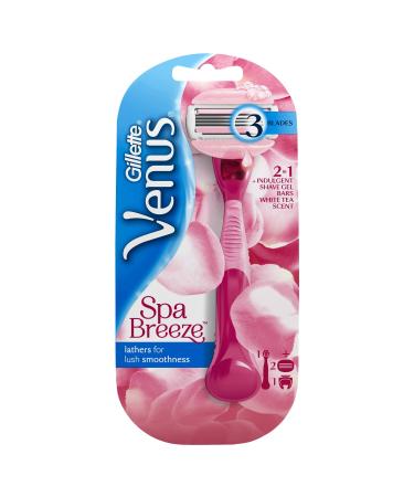 Gillette Venus Gillette Venus ComfortGlide Spa Breeze Women's Razor with 2 Replacement Blades