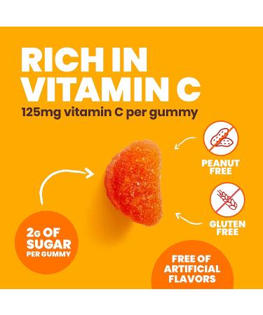 Sundown Naturals Kids Vitamin C Gummies - 90 Natural Orange Gummies for Immune Support - Buy Online on GoSupps.com